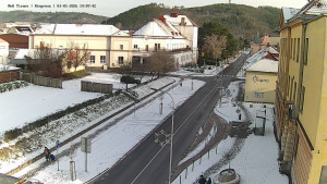 Město Tišnov - Riegerova ulice - 1.1.2026 v 14:15 Město Tišnov - Riegerova ulice - 1.1.2026 v 14:15