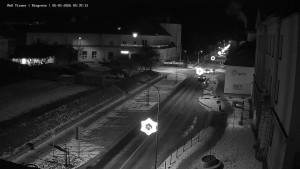 Město Tišnov - Riegerova ulice - 5.1.2026 v 05:45 Město Tišnov - Riegerova ulice - 5.1.2026 v 05:45