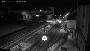 Město Tišnov - Riegerova ulice - 5.1.2026 v 21:30 Město Tišnov - Riegerova ulice - 5.1.2026 v 21:30