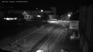 Město Tišnov - Riegerova ulice - 25.2.2026 v 05:15 Město Tišnov - Riegerova ulice - 25.2.2026 v 05:15