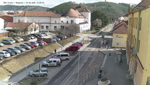 Město Tišnov - Riegerova ulice - 25.2.2026 v 12:15 Město Tišnov - Riegerova ulice - 25.2.2026 v 12:15