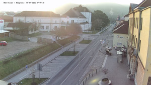 Město Tišnov - Riegerova ulice - 5.4.2026 v 07:15 Město Tišnov - Riegerova ulice - 5.4.2026 v 07:15