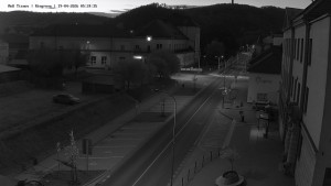 Město Tišnov - Riegerova ulice - 19.4.2026 v 05:30 Město Tišnov - Riegerova ulice - 19.4.2026 v 05:30