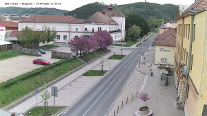 Město Tišnov - Riegerova ulice - 19.4.2026 v 11:45 Město Tišnov - Riegerova ulice - 19.4.2026 v 11:45