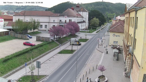 Město Tišnov - Riegerova ulice - 19.4.2026 v 12:15 Město Tišnov - Riegerova ulice - 19.4.2026 v 12:15
