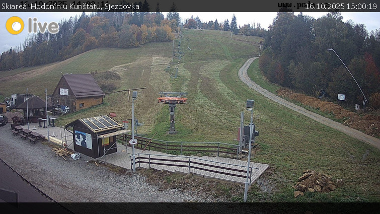 Skiareál Hodonín u Kunštátu - Sjezdovka - 16.10.2025 v 15:00 Skiareál Hodonín u Kunštátu - Sjezdovka - 16.10.2025 v 15:00