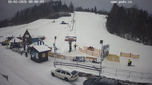 Skiareál Hodonín u Kunštátu - Sjezdovka - 18.2.2026 v 08:00 Skiareál Hodonín u Kunštátu - Sjezdovka - 18.2.2026 v 08:00
