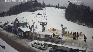 Skiareál Hodonín u Kunštátu - Sjezdovka - 18.2.2026 v 13:30 Skiareál Hodonín u Kunštátu - Sjezdovka - 18.2.2026 v 13:30