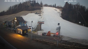 Skiareál Hodonín u Kunštátu - Sjezdovka - 28.2.2026 v 06:15 Skiareál Hodonín u Kunštátu - Sjezdovka - 28.2.2026 v 06:15