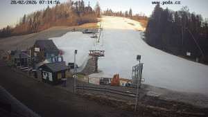 Skiareál Hodonín u Kunštátu - Sjezdovka - 28.2.2026 v 07:15 Skiareál Hodonín u Kunštátu - Sjezdovka - 28.2.2026 v 07:15