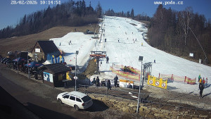 Skiareál Hodonín u Kunštátu - Sjezdovka - 28.2.2026 v 10:15 Skiareál Hodonín u Kunštátu - Sjezdovka - 28.2.2026 v 10:15