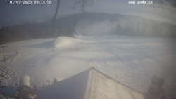 Sjezdovka, panorama východ