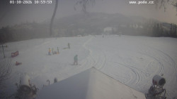 Sjezdovka, panorama východ