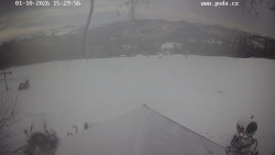 Sjezdovka, panorama východ