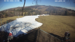 Sjezdovka, panorama východ