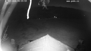 Skiareál Hodonín u Kunštátu - Sjezdovka, panorama východ - 7.3.2026 v 05:00 Skiareál Hodonín u Kunštátu - Sjezdovka, panorama východ - 7.3.2026 v 05:00