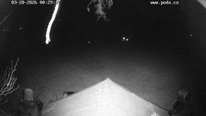 Skiareál Hodonín u Kunštátu - Sjezdovka, panorama východ - 20.3.2026 v 00:30 Skiareál Hodonín u Kunštátu - Sjezdovka, panorama východ - 20.3.2026 v 00:30