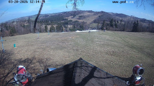 Skiareál Hodonín u Kunštátu - Sjezdovka, panorama východ - 20.3.2026 v 12:15 Skiareál Hodonín u Kunštátu - Sjezdovka, panorama východ - 20.3.2026 v 12:15