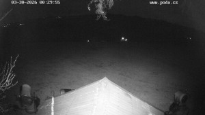 Skiareál Hodonín u Kunštátu - Sjezdovka, panorama východ - 30.3.2026 v 01:30 Skiareál Hodonín u Kunštátu - Sjezdovka, panorama východ - 30.3.2026 v 01:30