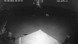 Skiareál Hodonín u Kunštátu - Sjezdovka, panorama východ - 30.3.2026 v 02:00 Skiareál Hodonín u Kunštátu - Sjezdovka, panorama východ - 30.3.2026 v 02:00