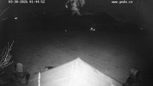 Skiareál Hodonín u Kunštátu - Sjezdovka, panorama východ - 30.3.2026 v 02:45 Skiareál Hodonín u Kunštátu - Sjezdovka, panorama východ - 30.3.2026 v 02:45