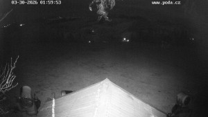 Skiareál Hodonín u Kunštátu - Sjezdovka, panorama východ - 30.3.2026 v 03:00 Skiareál Hodonín u Kunštátu - Sjezdovka, panorama východ - 30.3.2026 v 03:00