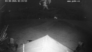 Skiareál Hodonín u Kunštátu - Sjezdovka, panorama východ - 30.3.2026 v 03:15 Skiareál Hodonín u Kunštátu - Sjezdovka, panorama východ - 30.3.2026 v 03:15