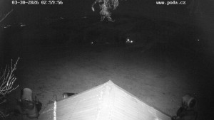 Skiareál Hodonín u Kunštátu - Sjezdovka, panorama východ - 30.3.2026 v 04:00 Skiareál Hodonín u Kunštátu - Sjezdovka, panorama východ - 30.3.2026 v 04:00