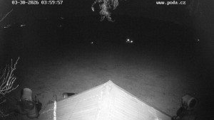 Skiareál Hodonín u Kunštátu - Sjezdovka, panorama východ - 30.3.2026 v 05:00 Skiareál Hodonín u Kunštátu - Sjezdovka, panorama východ - 30.3.2026 v 05:00