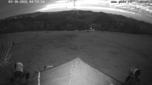 Skiareál Hodonín u Kunštátu - Sjezdovka, panorama východ - 30.3.2026 v 06:00 Skiareál Hodonín u Kunštátu - Sjezdovka, panorama východ - 30.3.2026 v 06:00