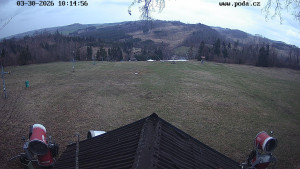 Skiareál Hodonín u Kunštátu - Sjezdovka, panorama východ - 30.3.2026 v 11:15 Skiareál Hodonín u Kunštátu - Sjezdovka, panorama východ - 30.3.2026 v 11:15