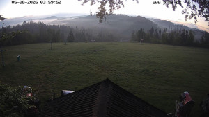 Skiareál Hodonín u Kunštátu - Sjezdovka, panorama východ - 8.5.2026 v 05:00 Skiareál Hodonín u Kunštátu - Sjezdovka, panorama východ - 8.5.2026 v 05:00