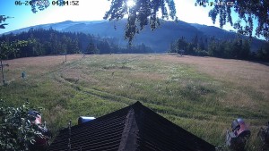Skiareál Hodonín u Kunštátu - Sjezdovka, panorama východ - 24.6.2026 v 05:45 Skiareál Hodonín u Kunštátu - Sjezdovka, panorama východ - 24.6.2026 v 05:45