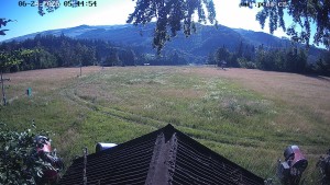 Skiareál Hodonín u Kunštátu - Sjezdovka, panorama východ - 24.6.2026 v 06:45 Skiareál Hodonín u Kunštátu - Sjezdovka, panorama východ - 24.6.2026 v 06:45