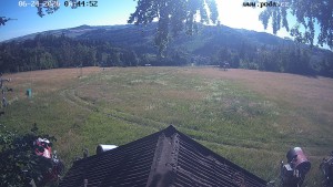 Skiareál Hodonín u Kunštátu - Sjezdovka, panorama východ - 24.6.2026 v 07:45 Skiareál Hodonín u Kunštátu - Sjezdovka, panorama východ - 24.6.2026 v 07:45