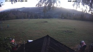Ośrodek narciarski Hodonín koło Kunštátu - Trasa narciarska, panorama wschodnia - 23.9.2026 v 06:30 Ośrodek narciarski Hodonín koło Kunštátu - Trasa narciarska, panorama wschodnia - 23.9.2026 v 06:30