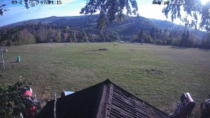 Ośrodek narciarski Hodonín koło Kunštátu - Trasa narciarska, panorama wschodnia - 23.9.2026 v 08:45 Ośrodek narciarski Hodonín koło Kunštátu - Trasa narciarska, panorama wschodnia - 23.9.2026 v 08:45