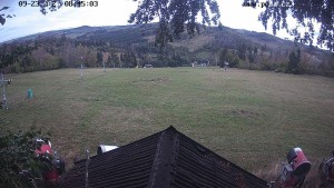 Ośrodek narciarski Hodonín koło Kunštátu - Trasa narciarska, panorama wschodnia - 23.9.2026 v 09:45 Ośrodek narciarski Hodonín koło Kunštátu - Trasa narciarska, panorama wschodnia - 23.9.2026 v 09:45