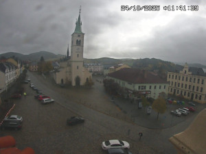 Město Kašperské Hory - Náměstí, koste sv. Markéty - 24.10.2025 v 11:45 Město Kašperské Hory - Náměstí, koste sv. Markéty - 24.10.2025 v 11:45