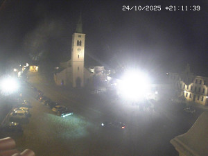 Město Kašperské Hory - Náměstí, koste sv. Markéty - 24.10.2025 v 21:15 Město Kašperské Hory - Náměstí, koste sv. Markéty - 24.10.2025 v 21:15