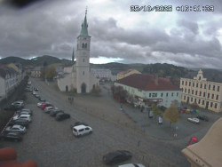 Náměstí, koste sv. Markéty