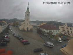 Náměstí, koste sv. Markéty