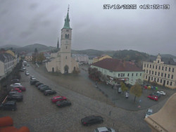 Náměstí, koste sv. Markéty