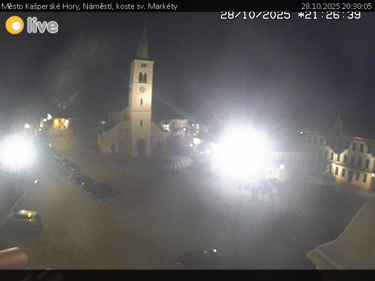 Město Kašperské Hory - Náměstí, koste sv. Markéty - 28.10.2025 v 20:30 Město Kašperské Hory - Náměstí, koste sv. Markéty - 28.10.2025 v 20:30