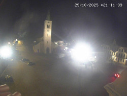 Náměstí, koste sv. Markéty