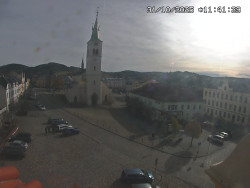 Náměstí, koste sv. Markéty