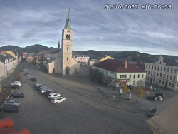 Náměstí, koste sv. Markéty