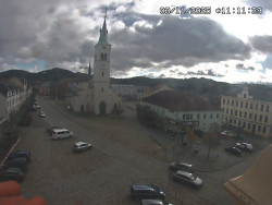 Náměstí, koste sv. Markéty