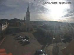 Náměstí, koste sv. Markéty