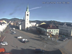 Náměstí, koste sv. Markéty